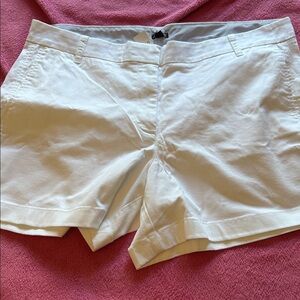 J. Crew White chino Shorts